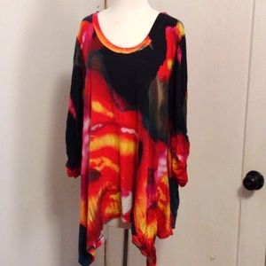 Philosophy Abstract Watercolor 3/4 Sleeve Shirt
